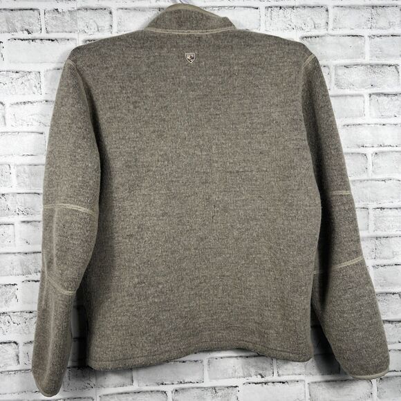 KUHL Brown Mens Size L Born In The Mountains Quarter Zip Pullover ThermoKore - Picture 14 of 16